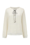 SWAYING 25 Autumn and Winter Double-layer Cashmere Half-open Cardigan Top SW-SW25AW1T29C1S2-BAI White